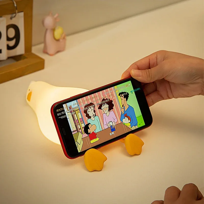 Night Light, Duck Lamp, Silicone Dimmable Nursery Nightlight, Rechargeable LED Bedside Lamp - Duck-1 — photo 10