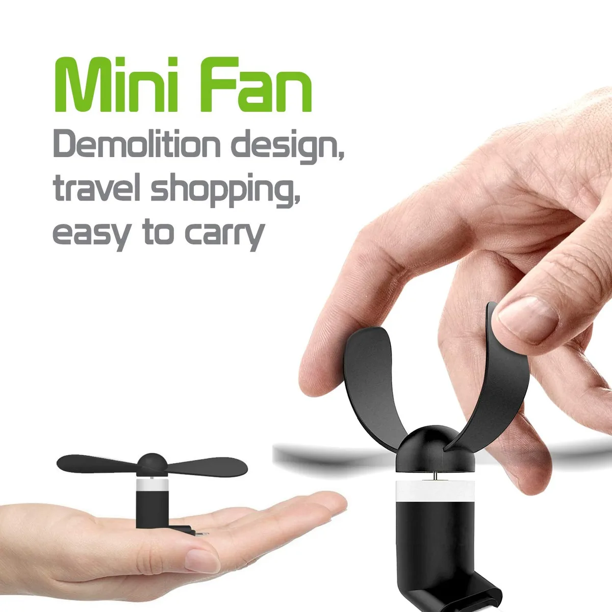 Portable Mini Phone Fan For Iphone / TypeC / Sumsung - Iphone — photo 3