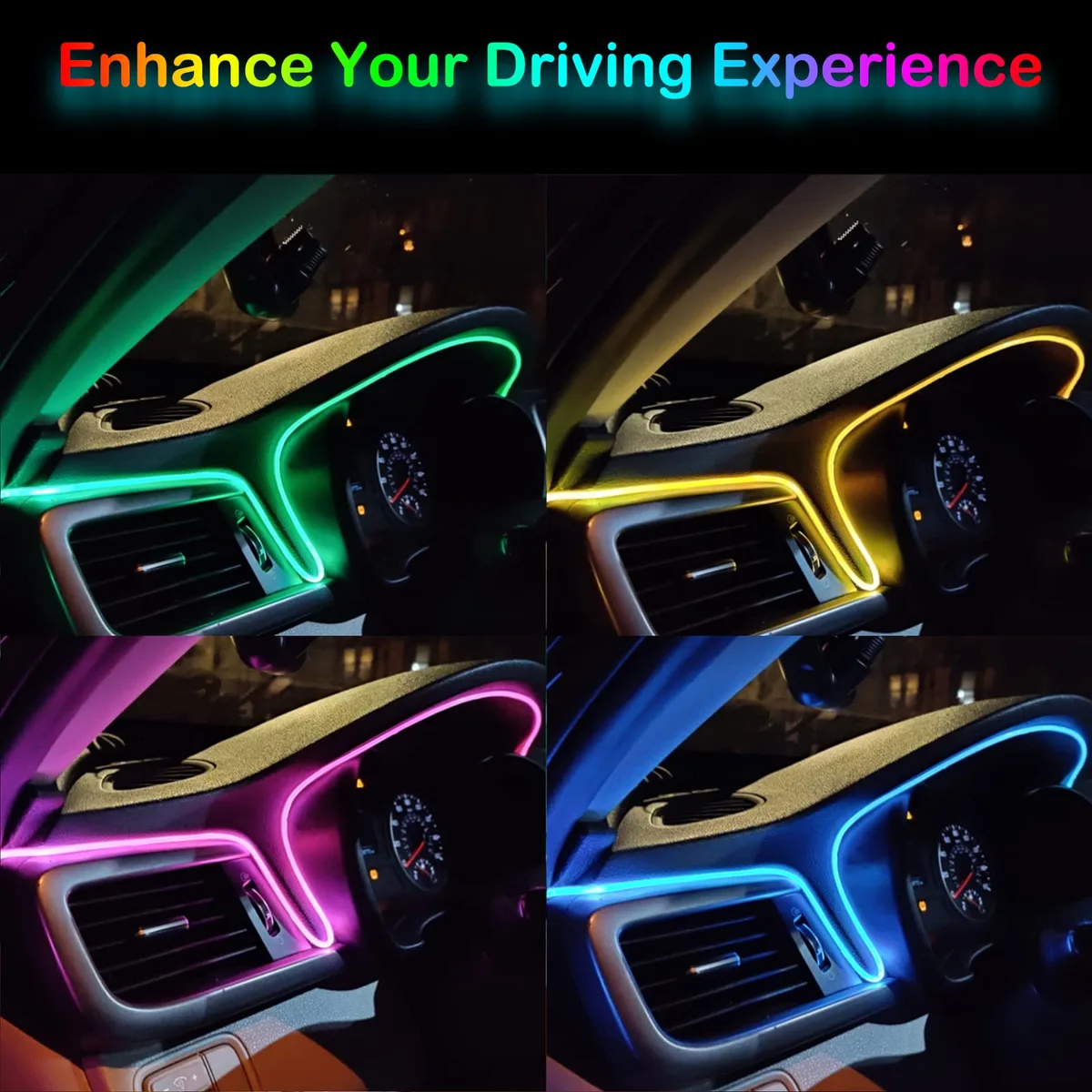 3 Meter Car Interior Led Strip Optic Fiber - Red Cigarette + Input β photo 2