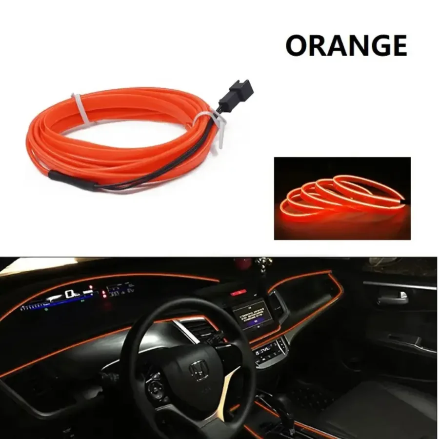 3 Meter Car Interior Led Strip Optic Fiber - Red Cigarette + Input β photo 4