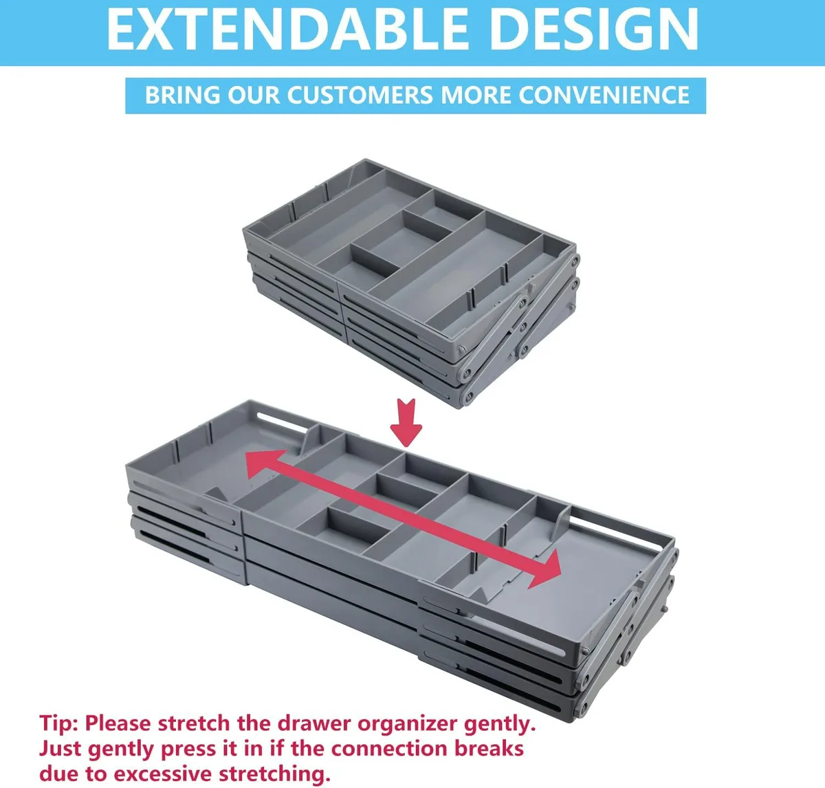 Expandable Multi Layer Storage Tray - 2 Layer β photo 3