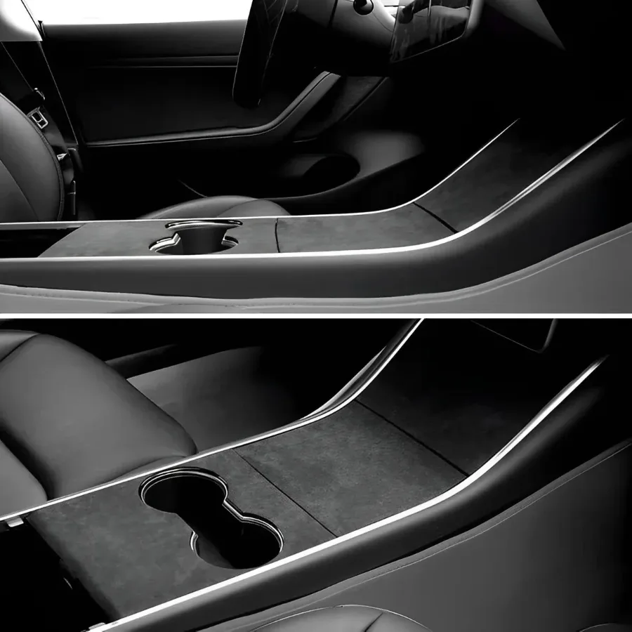 Alcantara Wrap Car Interior Design Decor - 45cm x 100cm Big Red β photo 3