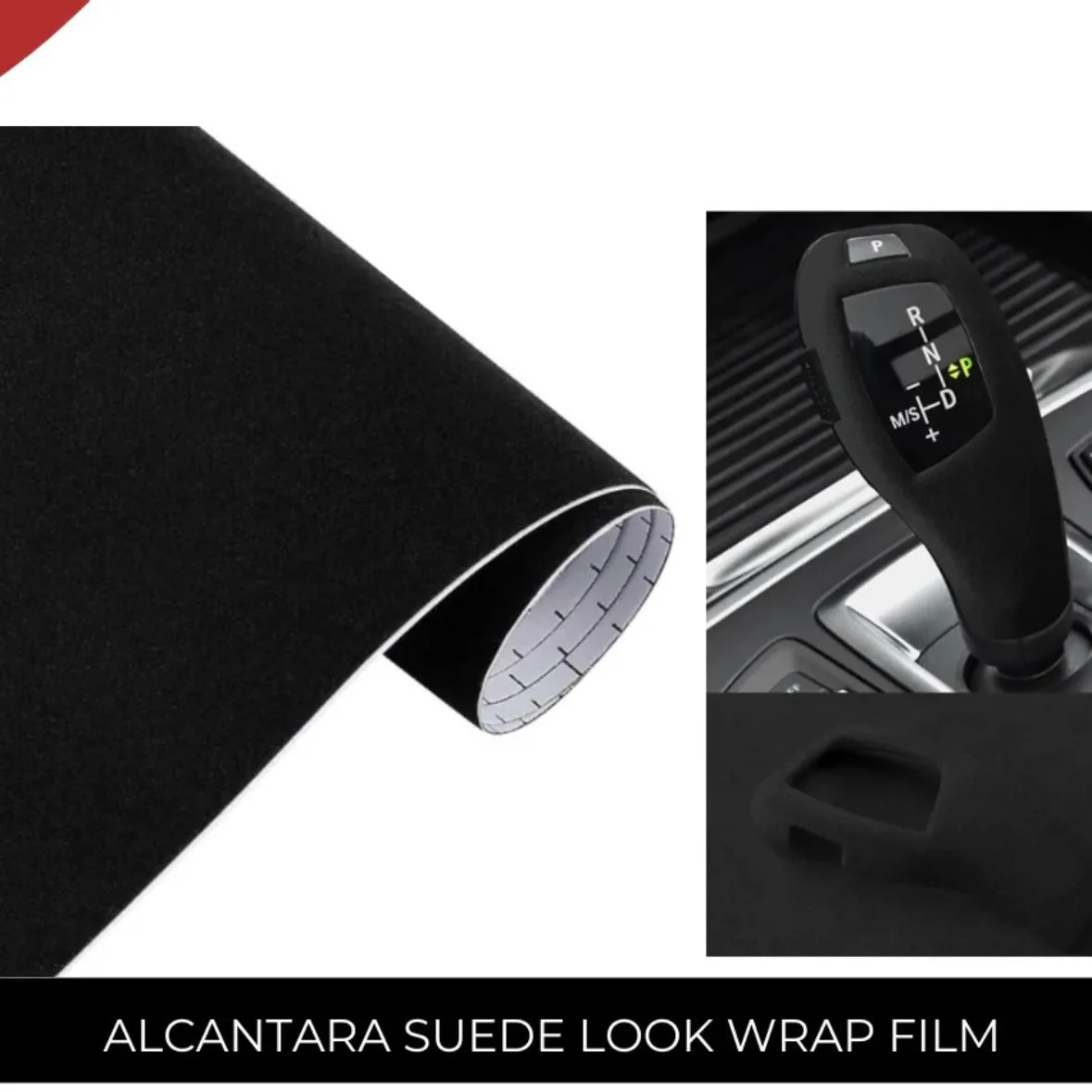 Alcantara Wrap Car Interior Design Decor - 100cm x 150cm Light Pink