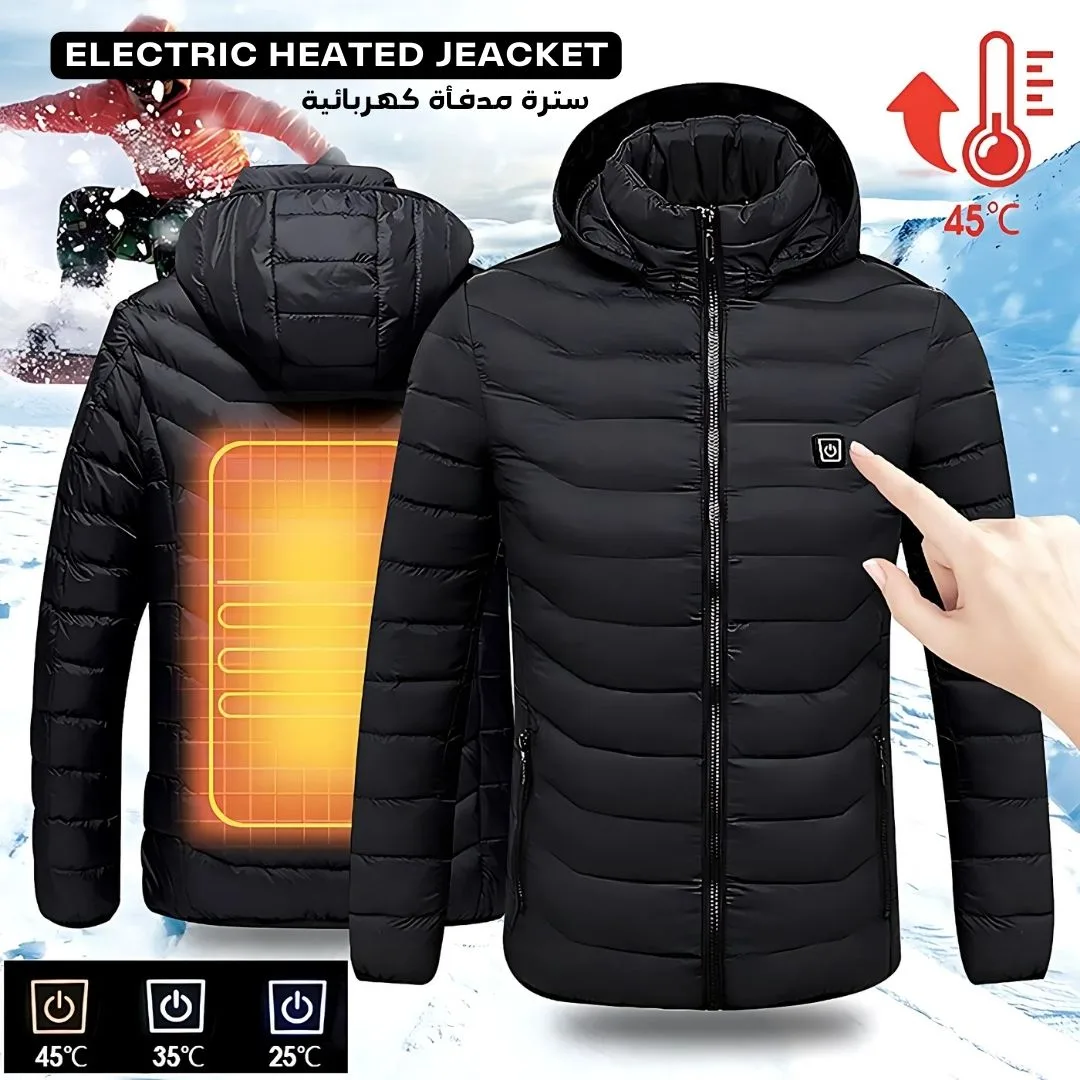 Heating Jacket Outdoor Coat USB Electric Heated Jackets - Blue / Small / With 10000 Mah Powerbank