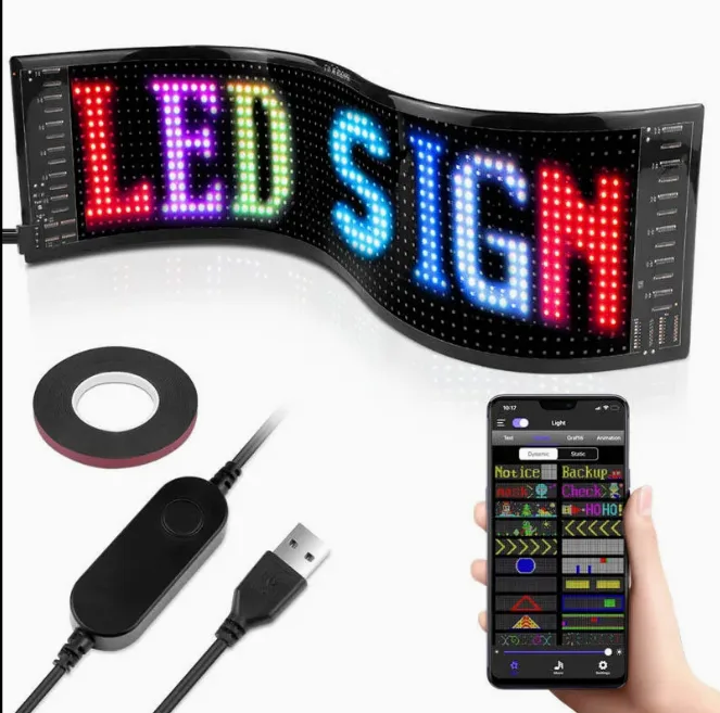 LED Matrix Panel Car Sign - 192x1762mm