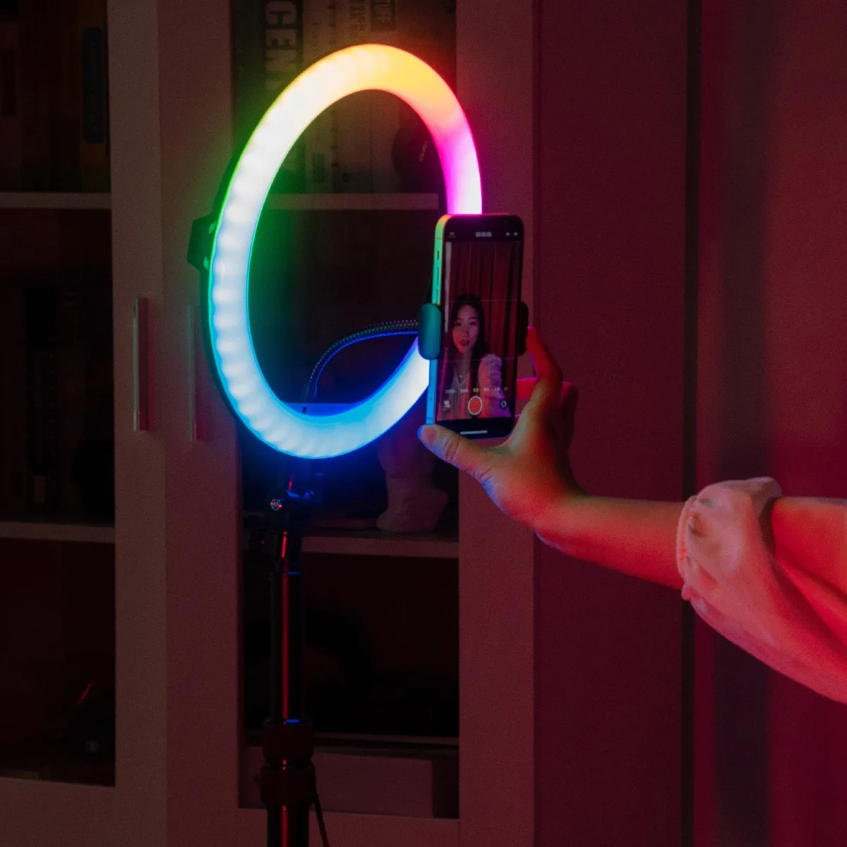 RGB Ring Light With 2.1 Meter Tripod - Rgb Ring Light 56cm With 2.1 Meter Tripo — photo 7
