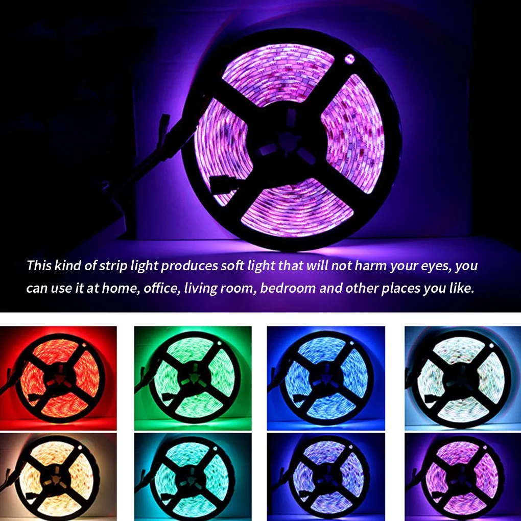 RGB Led Light 5 Meter Waterproof Phone App Bluetooth + Remote Controller - 10 Meter Remote + Bluetooth β photo 6