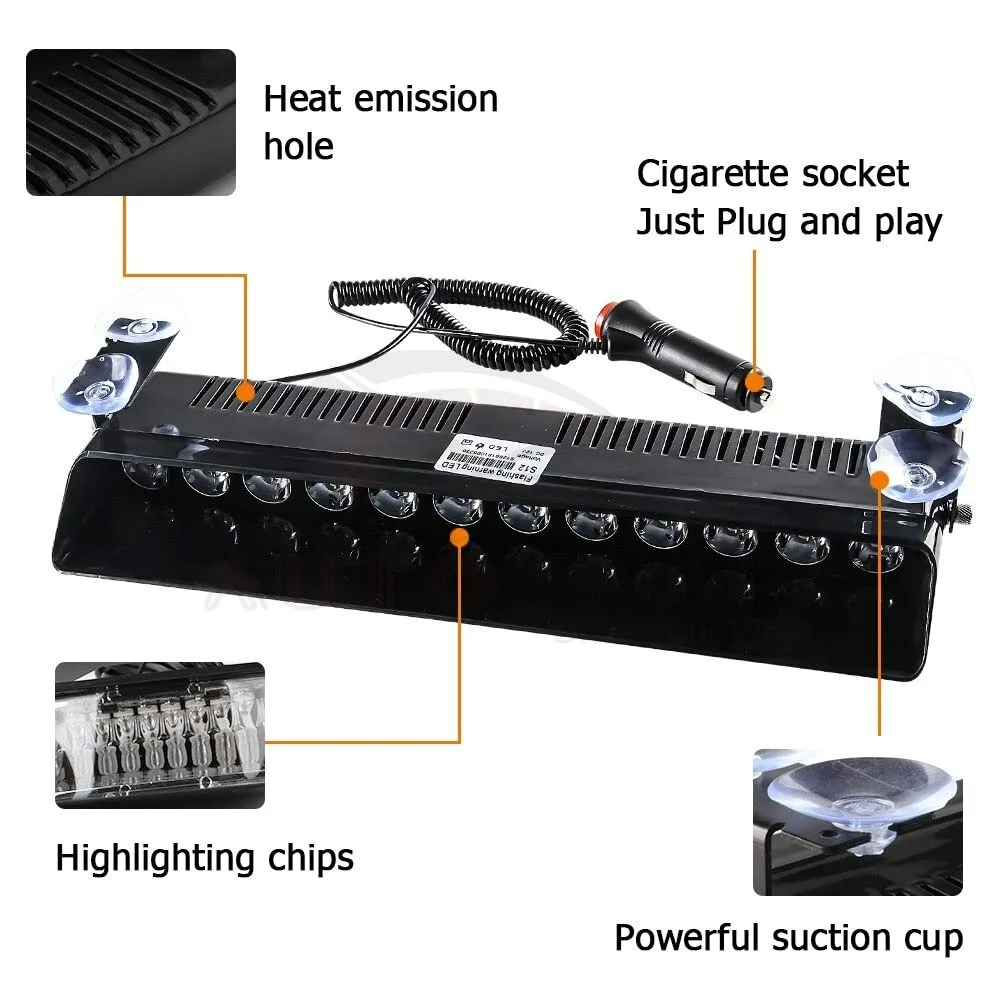 LED Emergency Strobe Light Police Led Bar Light - 35X11X4CM β photo 4