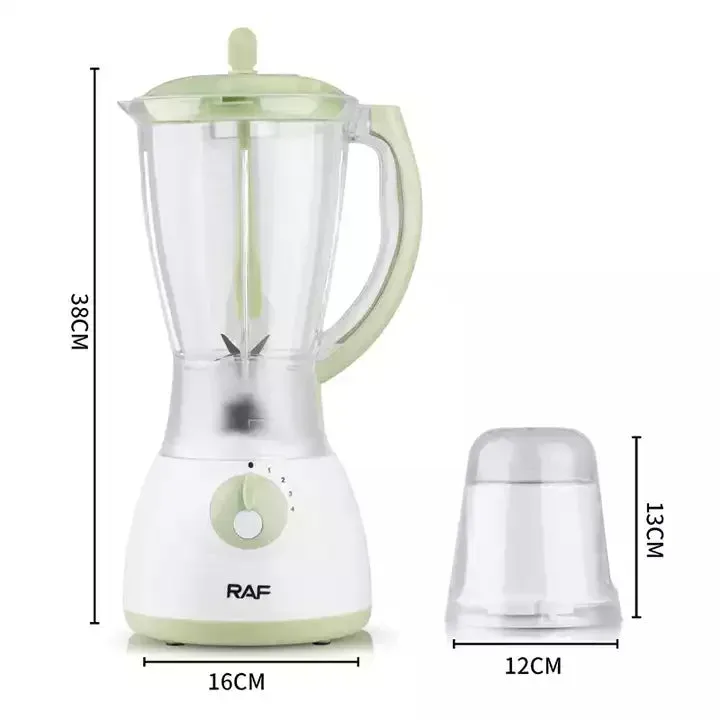 Raf Blender Stainless Steel 4 Blade 1000W 2 Cups 1.5L - White — photo 3