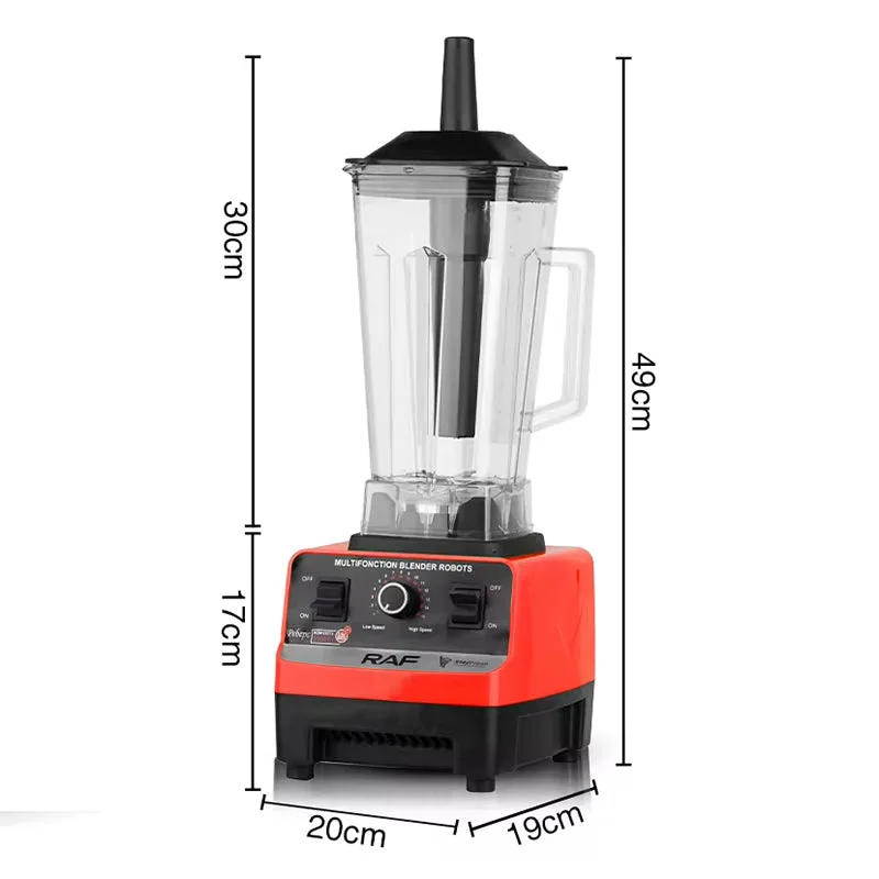 Raf Industrial Electric Blender 2 Litre 2400W Crush Ice - R2802 - Black β photo 3