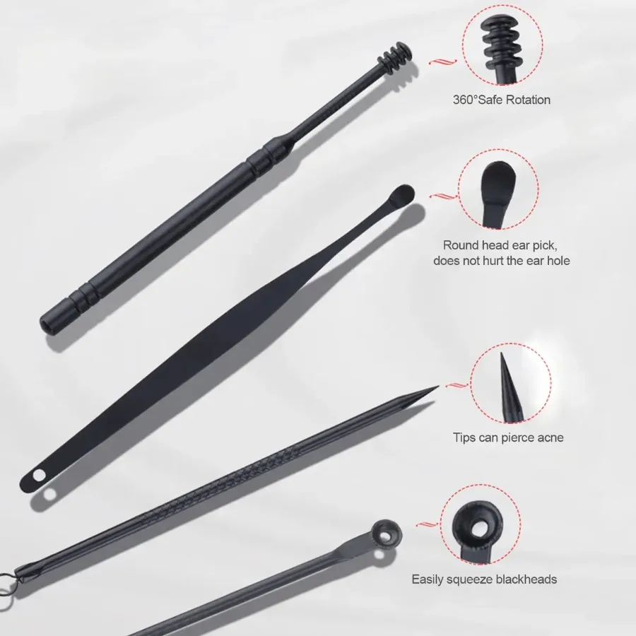 Manicure Set Nail Clippers Tools Household 18Pcs , Tool Kit for Men and Women - Black β photo 4