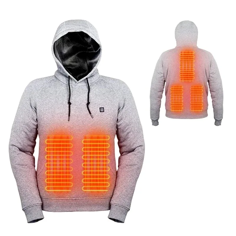 Self-Heating Hoodies for Men Women - Grey / L — photo 7