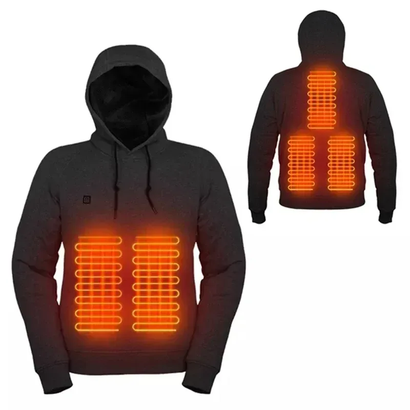 Self-Heating Hoodies for Men Women - Grey / L — photo 8