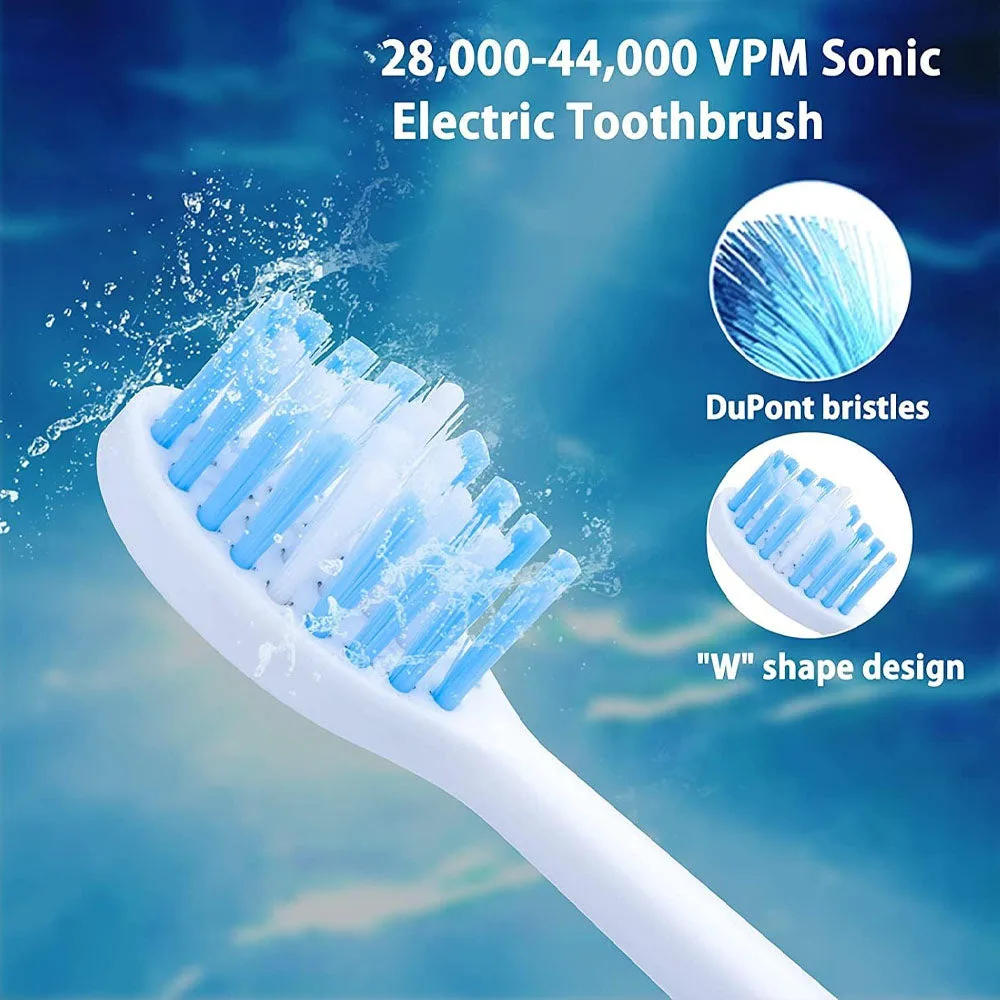 Electric Teeth Cleaner 2 in 1 Electric Teeth with Toothbrush Head - Pink β photo 2