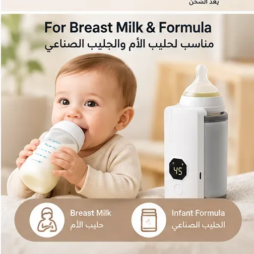 Portable Baby Bottle Warmer with Digital Temperature Display — photo 3