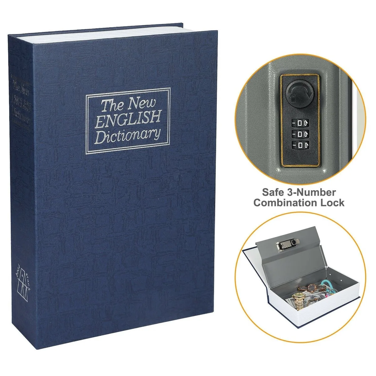 Dictionary Book Hidden Money Box - Navy blue medium — photo 8
