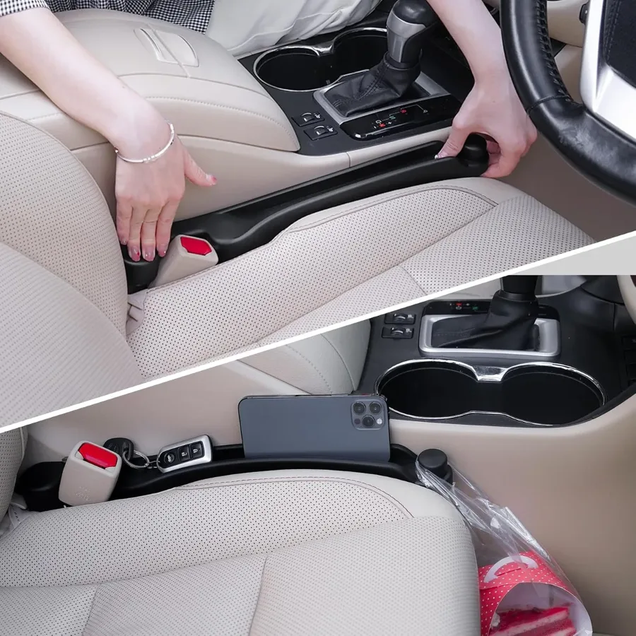 Car Seat Gap Filler, Additional Pocket for Small Items and Phone, 2 Pack β photo 2