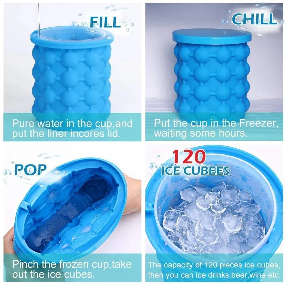 Wishbone Silicone Ice Maker Bucket Ice β photo 3