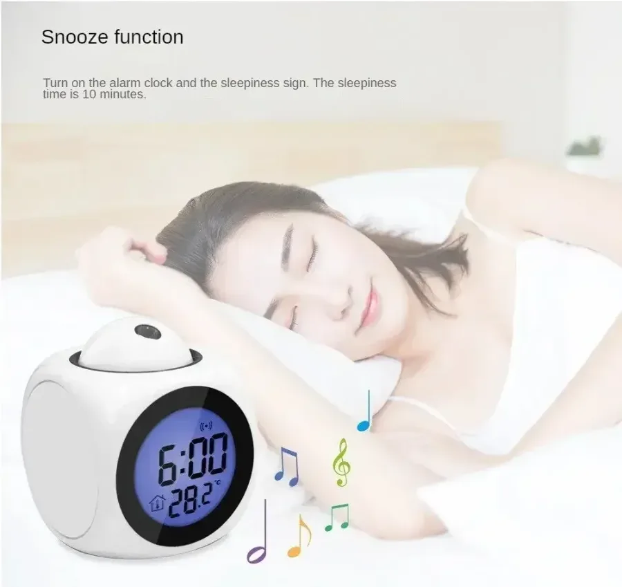 3-in-1 Projection Alarm Clock — photo 4