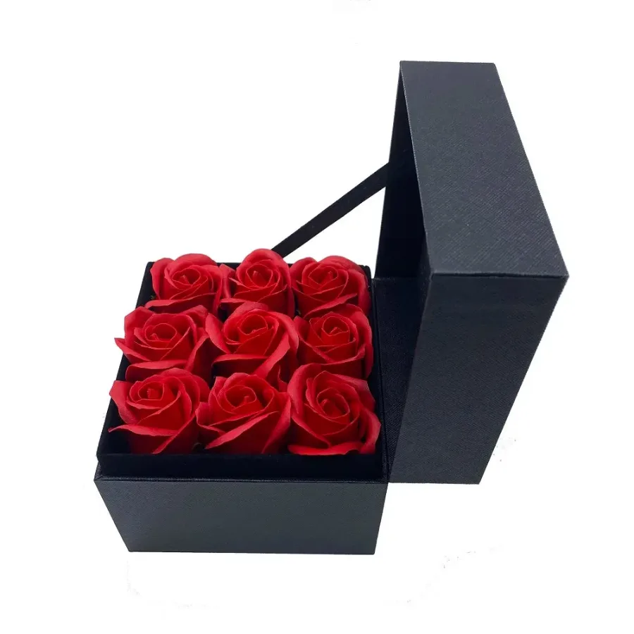 Video Box With 9 Eternal roses — photo 3