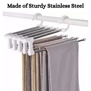 Multifunctional Wardrobe 5 Layers Pants Storage Rack Hangers Holders 5 In 1 — photo 5