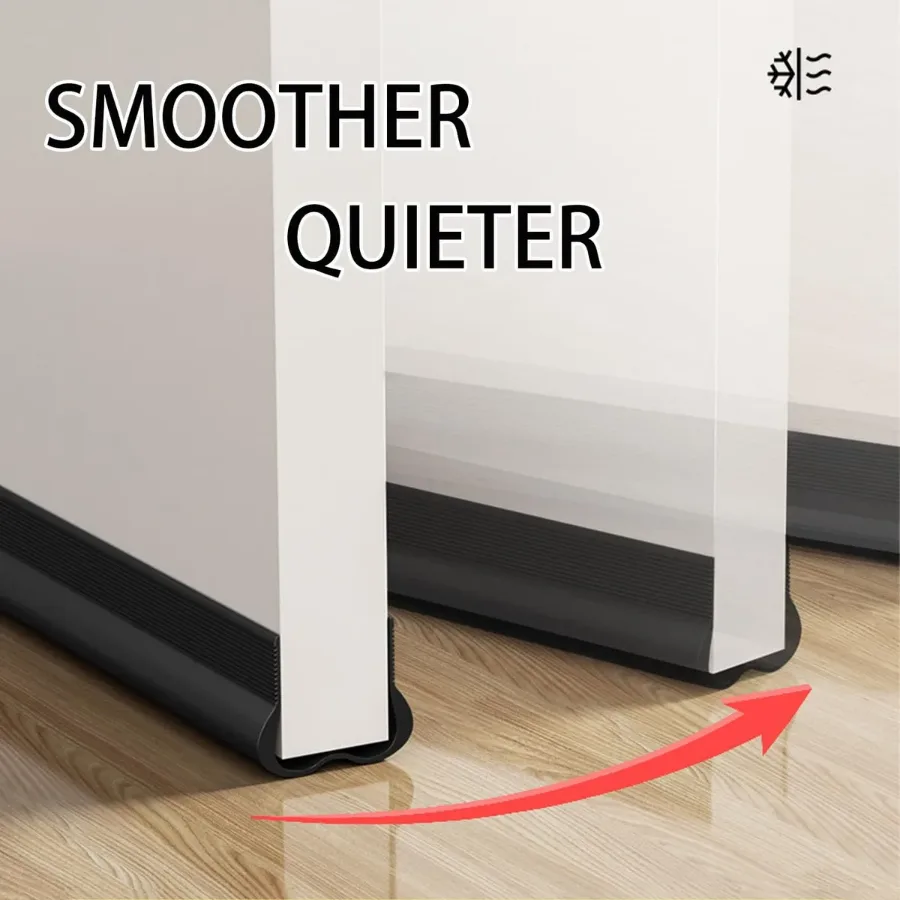 Waterproof Seal Strip Draught Excluder Stopper Door Bottom Guard Double — photo 2