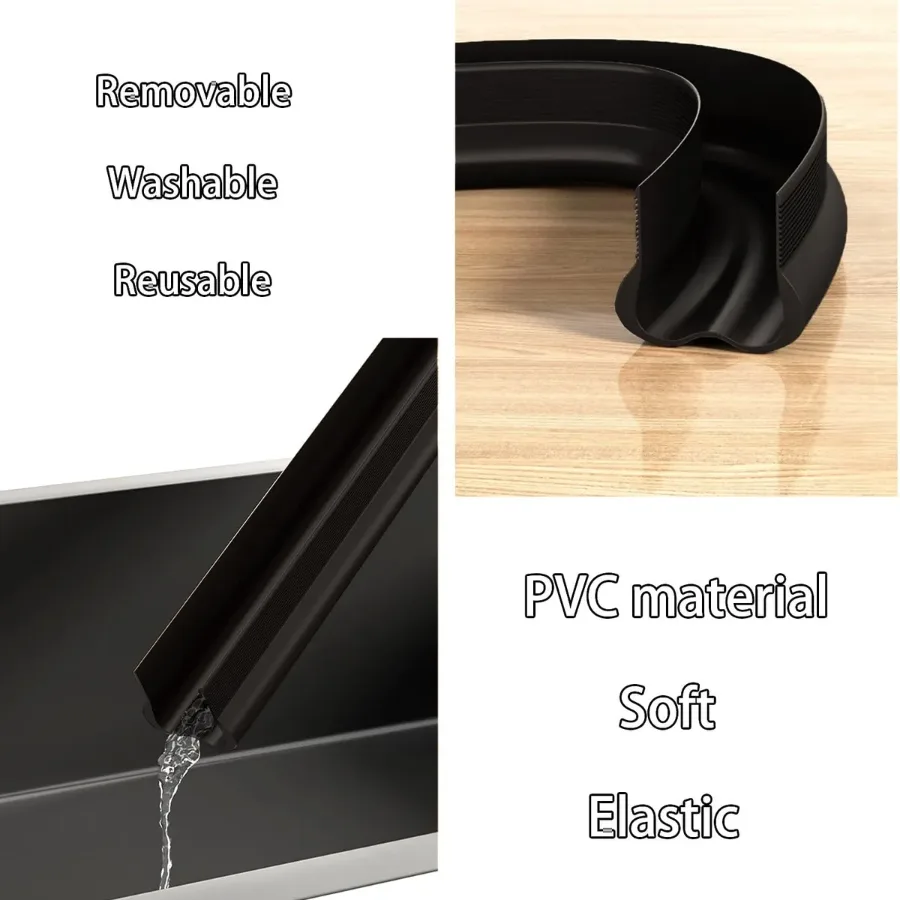 Waterproof Seal Strip Draught Excluder Stopper Door Bottom Guard Double β photo 5