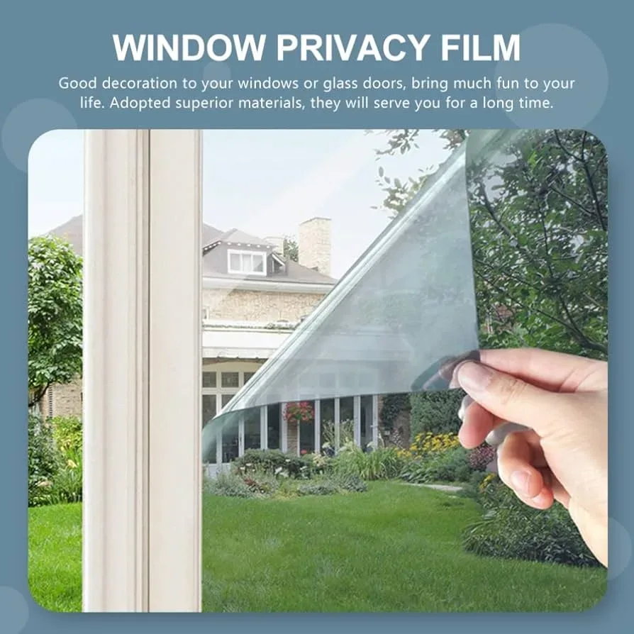 Privacy Window Film Glass Roll Film Sunscreen Glass Sticker Self Adhesive Heat Control 90x100cm β photo 3
