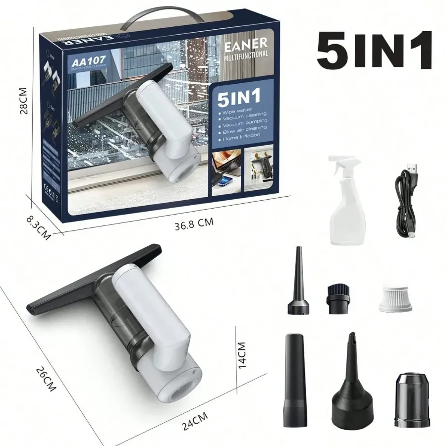 5 in 1 Cordless Window Vacuum Cleaner Set 2000mAh — photo 8