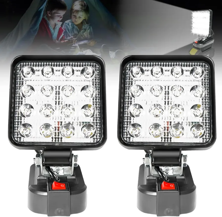 LED Work Light Battery Portable - Lamp Multifunctional Spotlight Torch