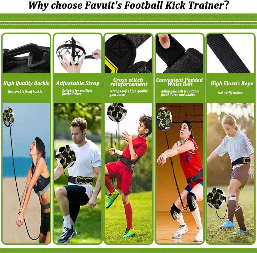 Football Kick Trainer Soccer Training Waist Belt Adjustable — photo 8
