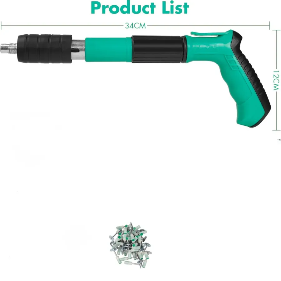 Nail Gun with Round Nail with Gloves Keys for Glasses Ear Plugs — photo 5