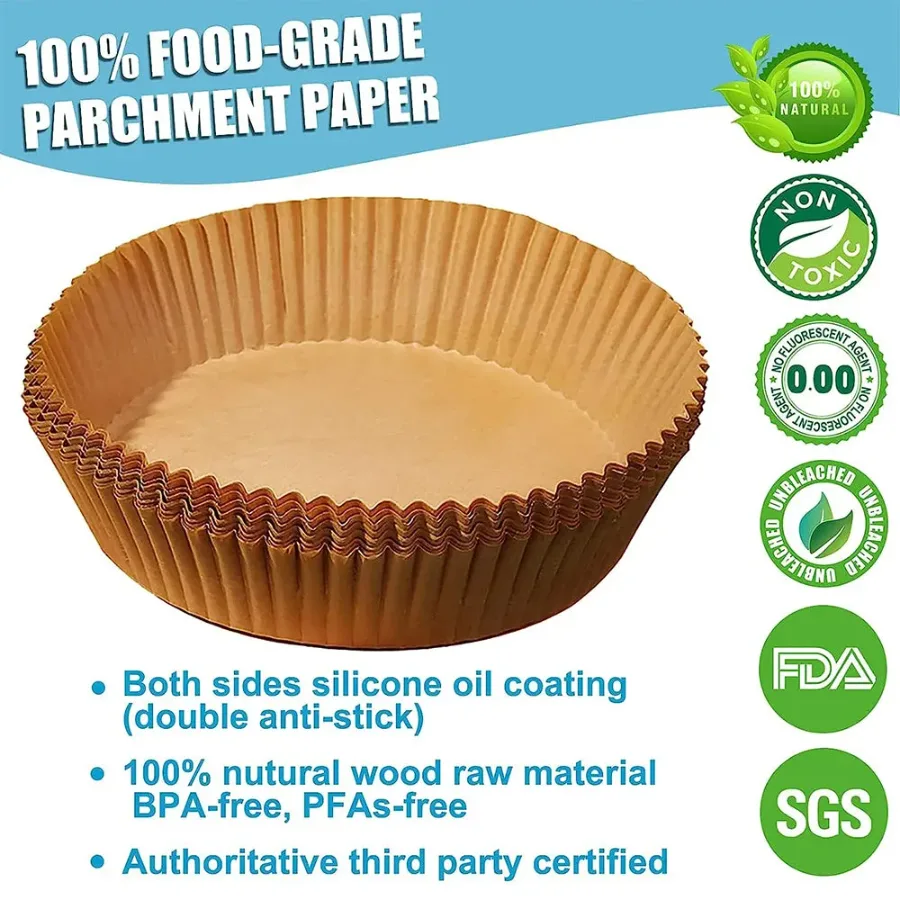 Air Fryer Liners Disposable Paper 50 Pcs β photo 3