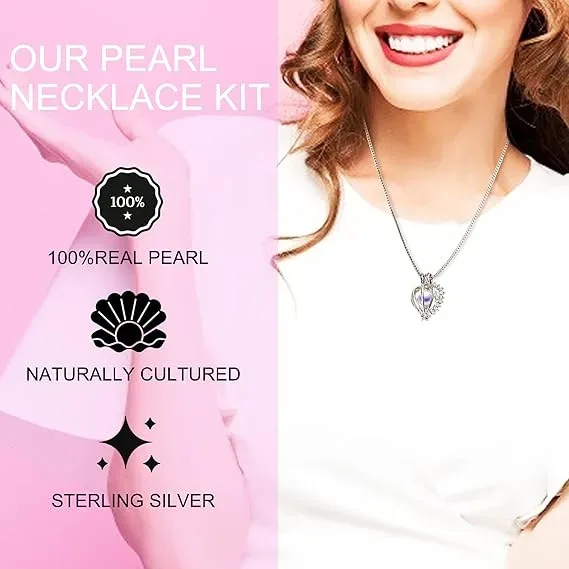 Wish Pearl Necklace Kit,Mysterious Oyster Pearl Gift Set β photo 3