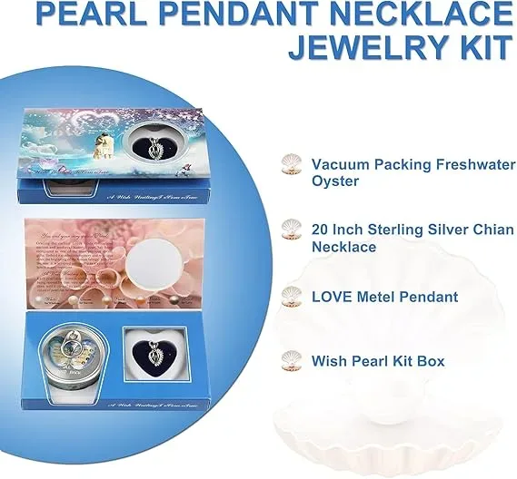 Wish Pearl Necklace Kit,Mysterious Oyster Pearl Gift Set β photo 7