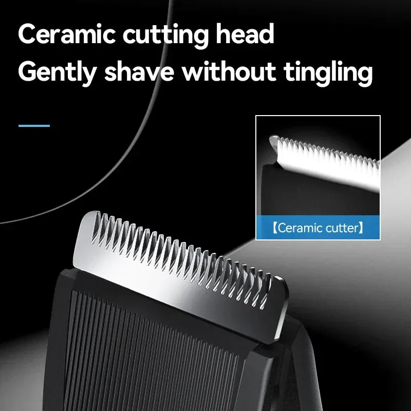 Waterproof Body Groomer With Skin Friendly Blades Kemei Hair Trimmer — photo 4