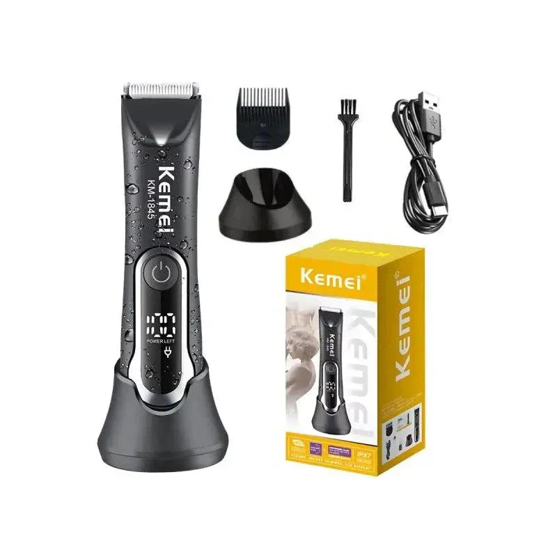 Waterproof Body Groomer With Skin Friendly Blades Kemei Hair Trimmer β photo 7