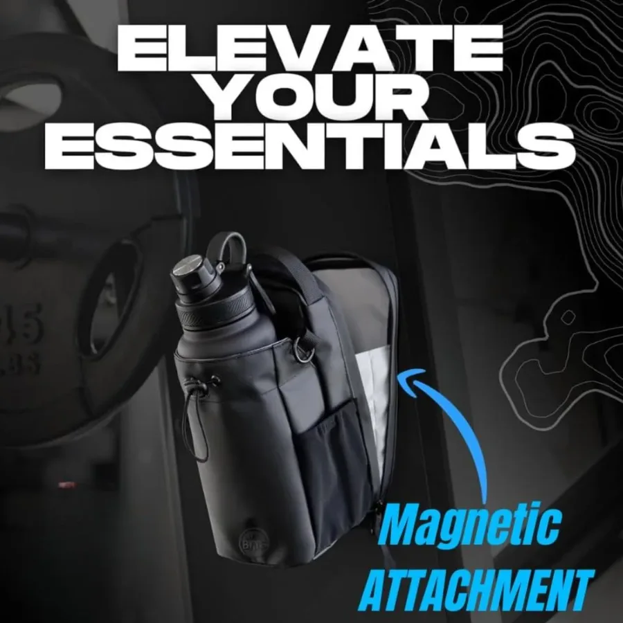 Magnetic Gym Bag With Water Bottle Holder β photo 2