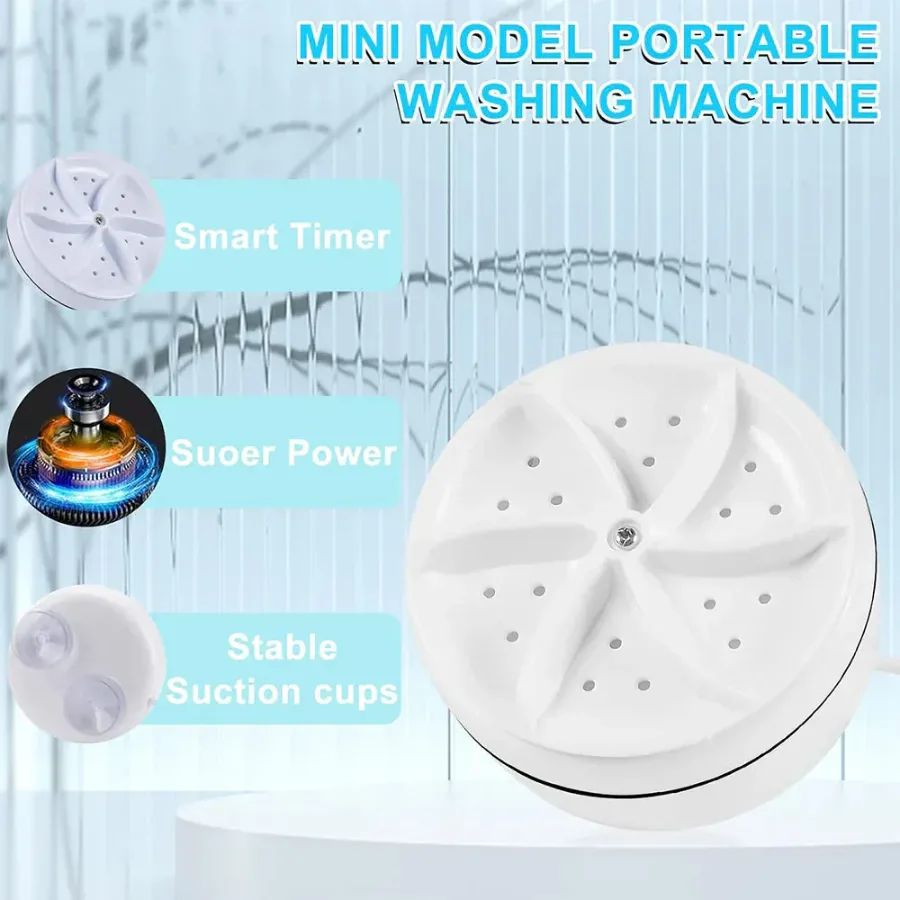 Newtic Ultrasonic Turbine Mini Washing Machine