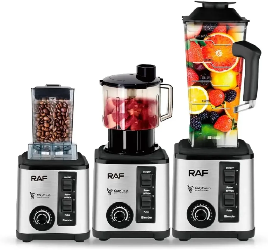 RAF 2600W Electric Blender + Chopper 3-in-1 β photo 2