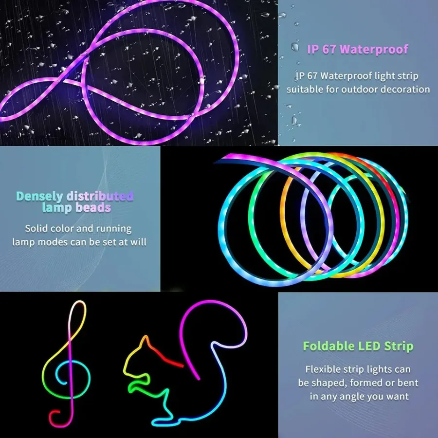 Rgb Neon rope strip lights β photo 4