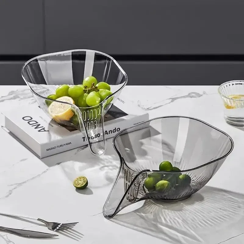 Basket Bowl Multifunctional Vegetable Washing Fruit Dry Wet Separation Kitchen Tool — photo 3