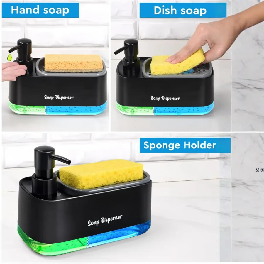 3 in 1 Smart Soap Dispenser - Automatic liquid dispenser for kitchen sink β photo 3