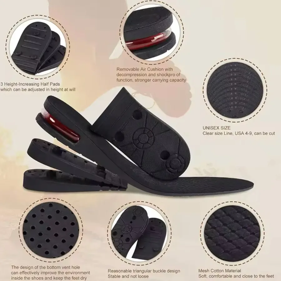 Foot Height Increase Insole With Air Cushion Adjustable Shoe β photo 5