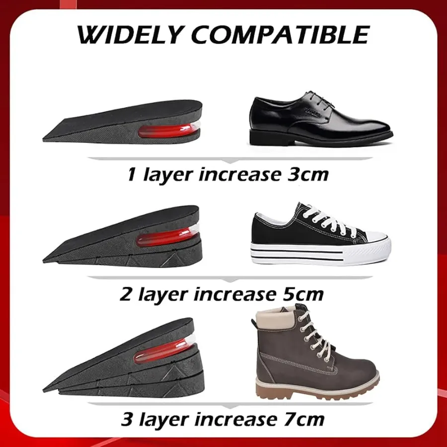 Foot Height Increase Insole With Air Cushion Adjustable Shoe β photo 6