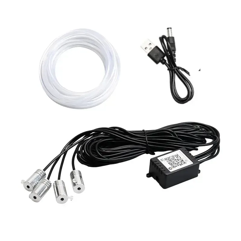 Car LED Interior Strip Atmosphere Lights Optic Fiber APP Music Control RGB — photo 4