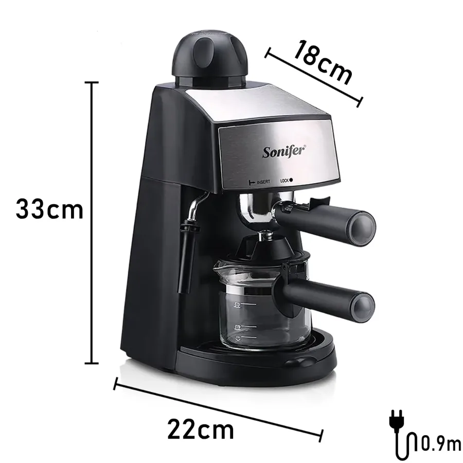 SONIFER Coffee Machine Cappuccino Espresso Coffee Maker 800W β photo 5