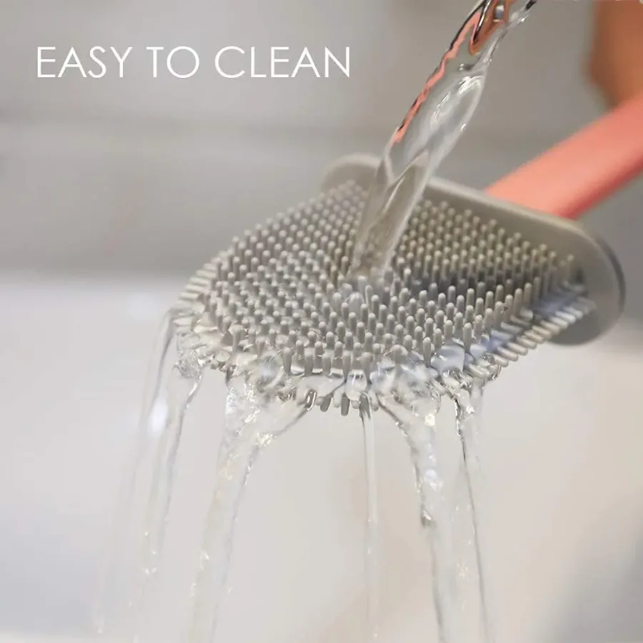 Silicone Toilet Brush Set - Bendable Deep Cleaning Feature β photo 6