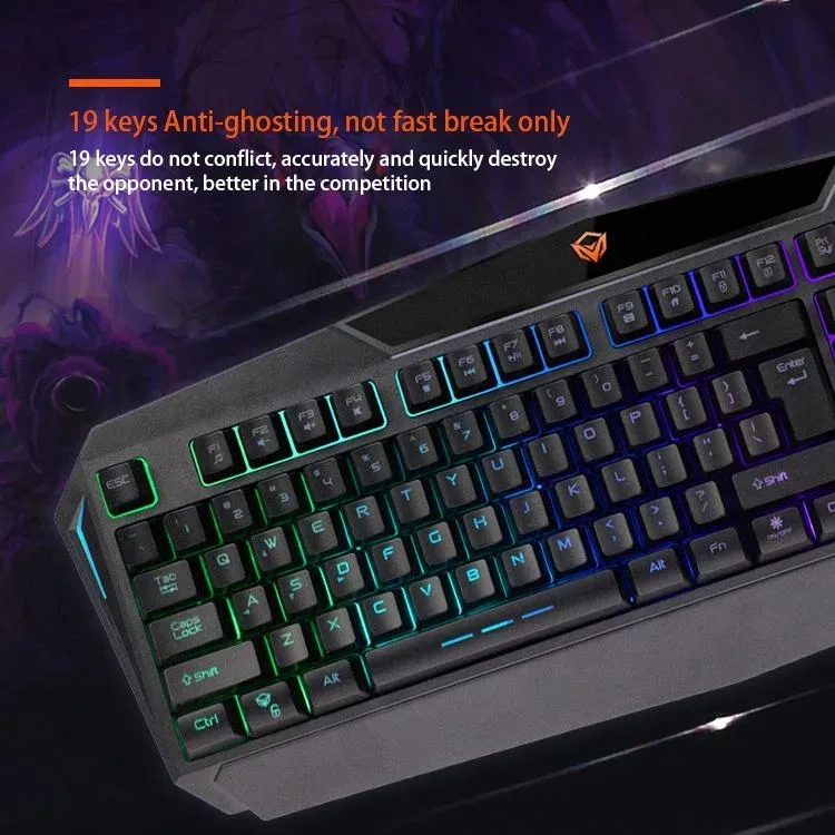 Backlit Gaming Keyboard and Mouse Combo Meetion C510 USB β photo 5
