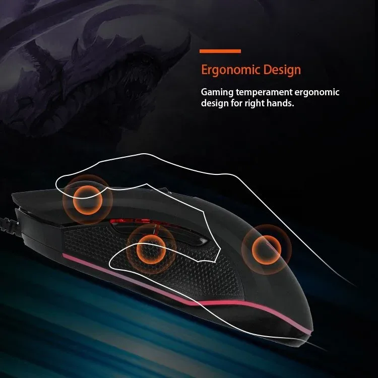 Backlit Gaming Keyboard and Mouse Combo Meetion C510 USB — photo 7